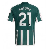 Camiseta Manchester United Antony #21 Visitante Equipación 2023-24 manga corta